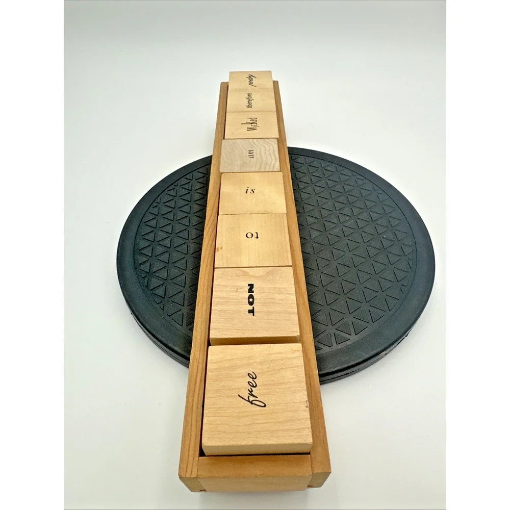 Words Cubed The Politics Of Words In Form Political Rhetoric Wood Block Game